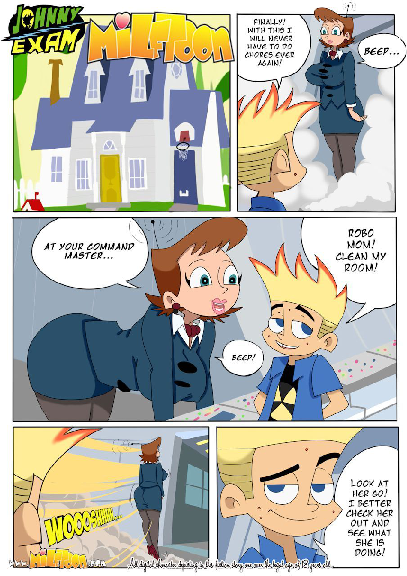 Johnny Exam (Johnny Test) [MILFToon] - PDF Room cover
