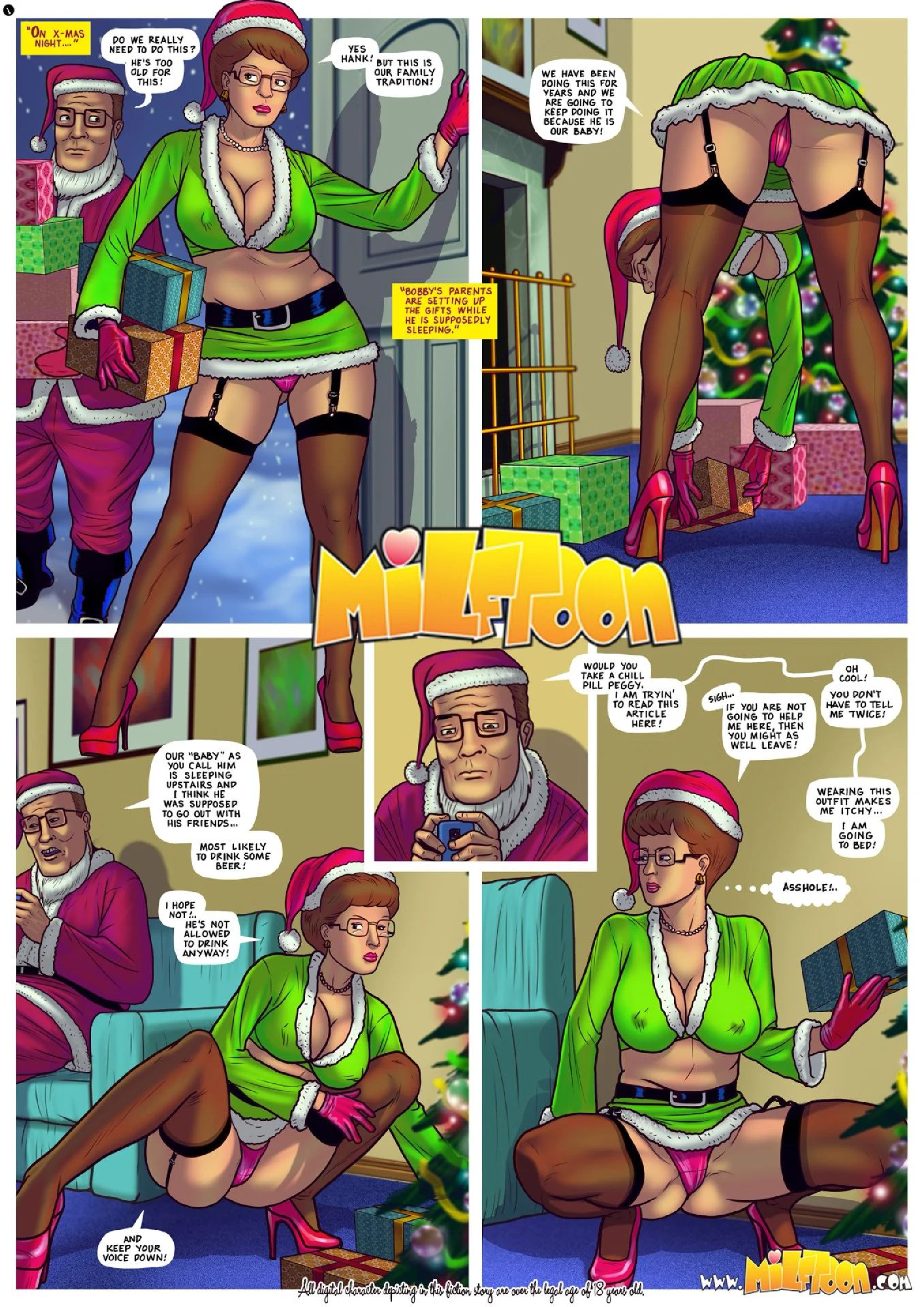 King Of The Xmas (King of the Hill) [MILFToon] - PDF Room cover