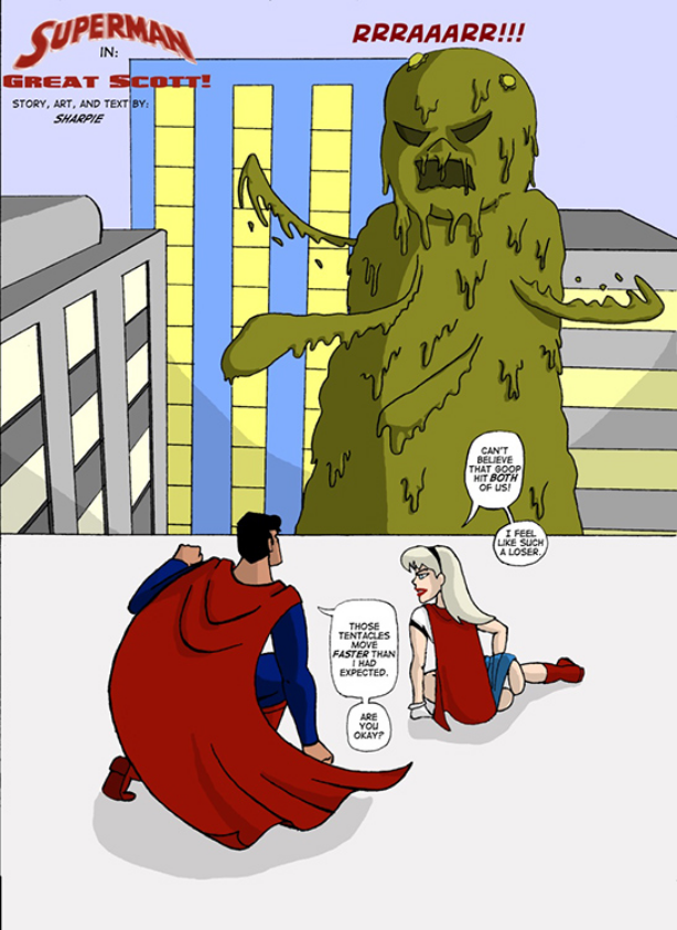 Superman in Great Scott - Sharpie cover